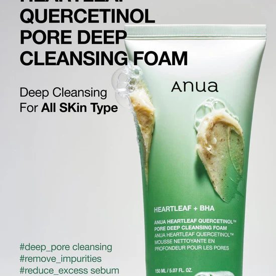 Anua Heartleaf Quercetinol Pore Deep Cleansing Foam 150 ml