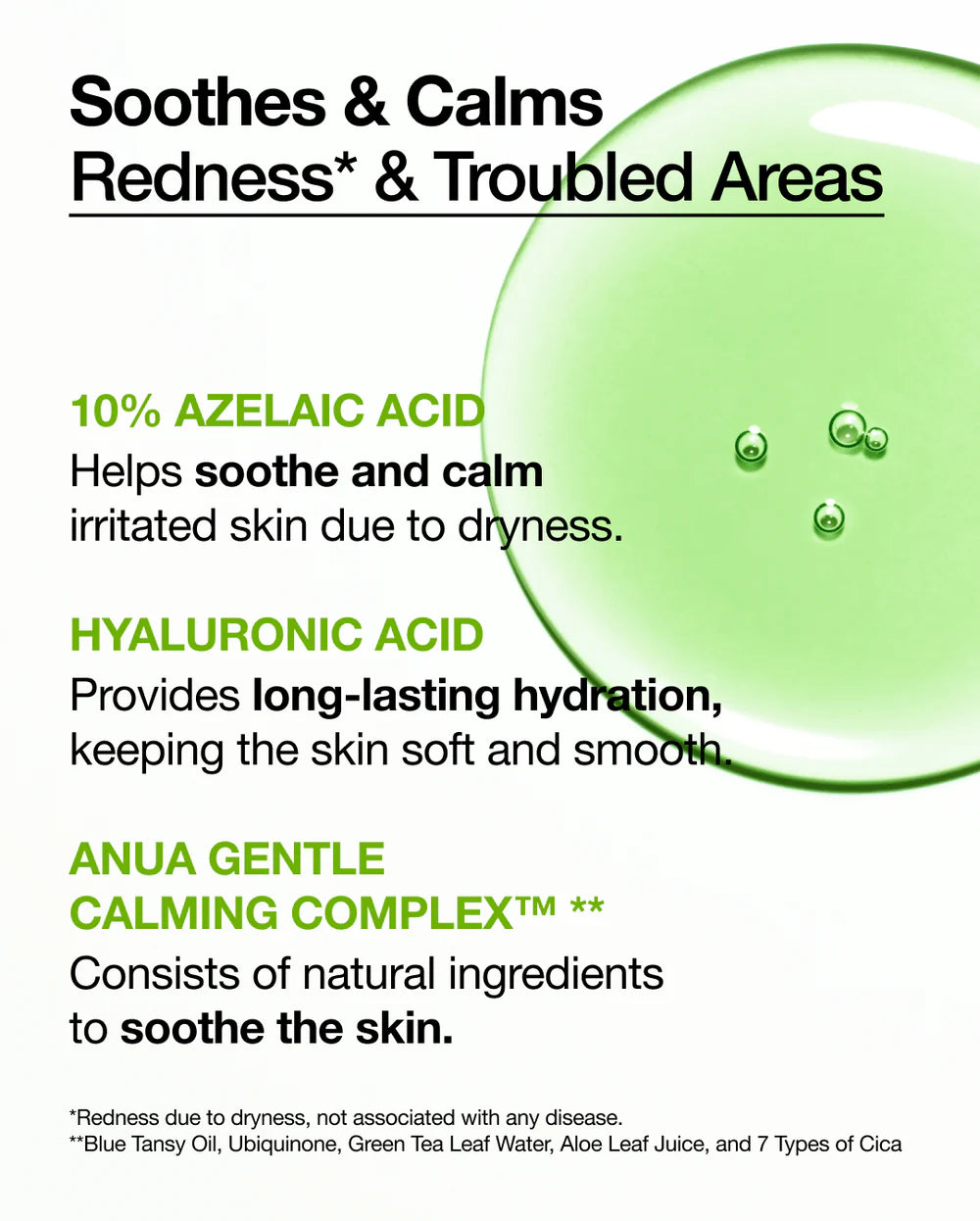 Anua Azelaic Acid 10 + Hyaluron Redness Soothing Serum 30ml