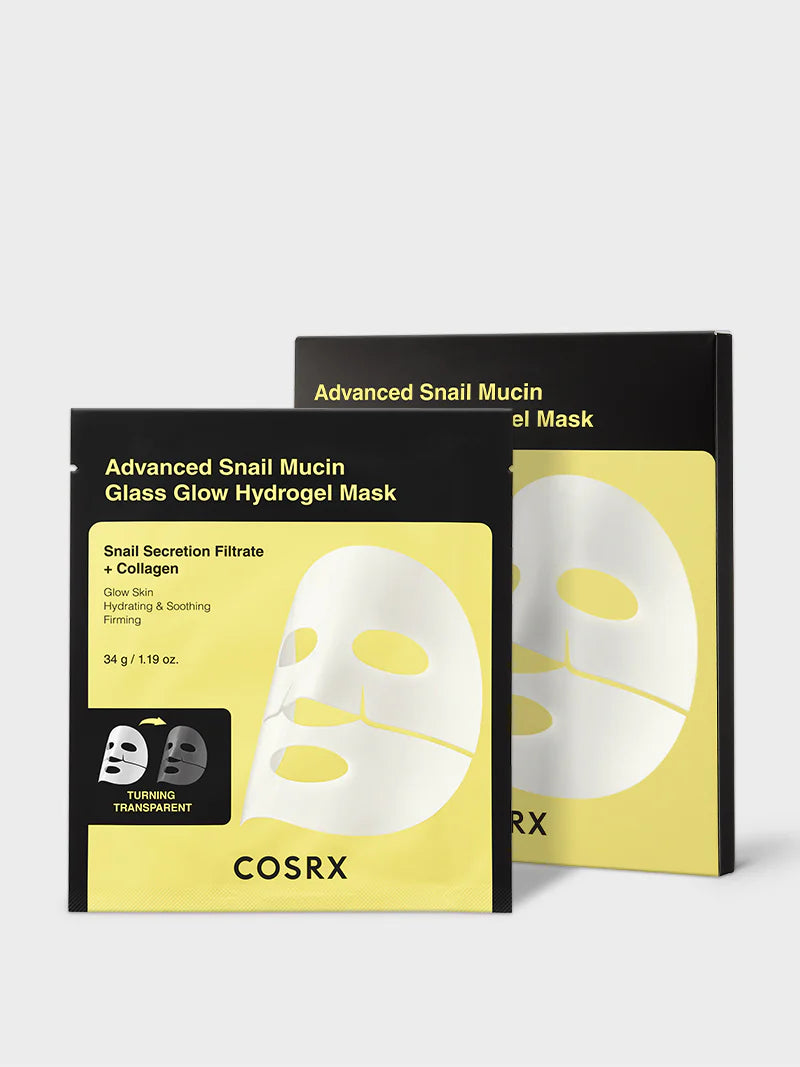 Advanced Snail Mucin Glass Glow Hydrogel Mask 3ea