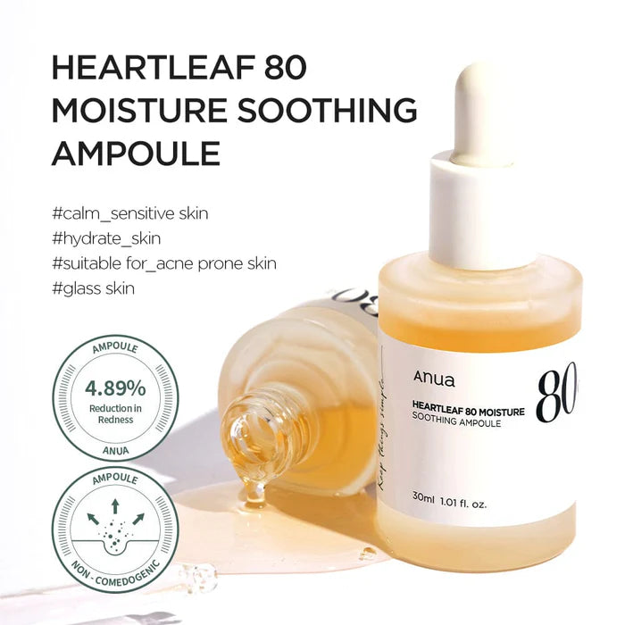 Anua Heartleaf 80 Moisture Soothing Ampoule 30 ml