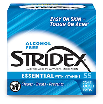 Stridex Essential 1% Salicylic Acid 55 Soft Touch Pads